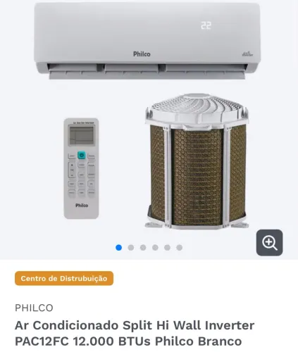 Ar-condicionado Split Hi Wall Inverter 12.000 BTus Philco
