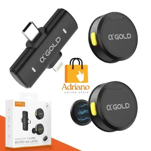 2 Microfone de lapela para Android e iPhone