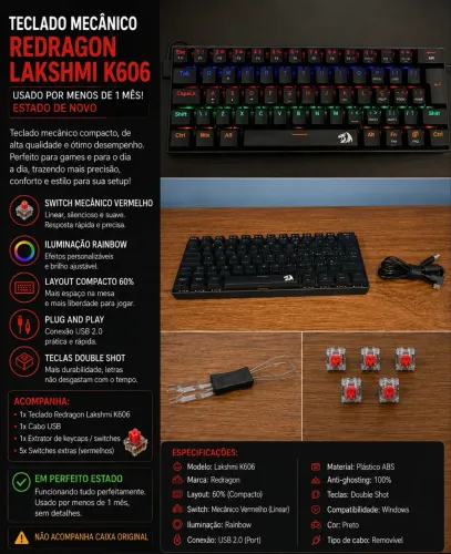 Teclado Redragon Lakshmi !