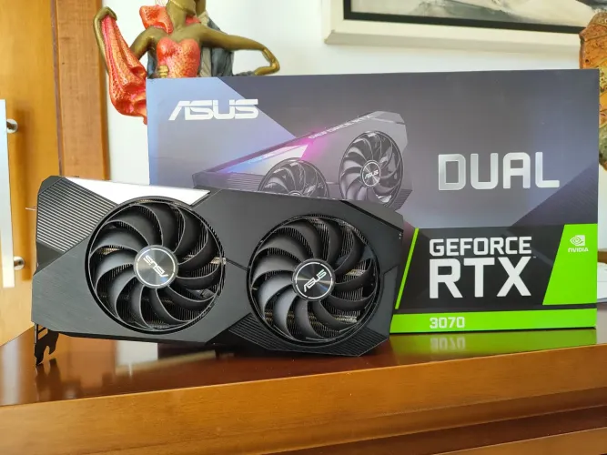 RTX 3070 8GB ASUS DUAL ACEITO TROCAS