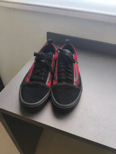 Tênis vans skate old skool wafflecup black red (tênis novo; tamanho 43)