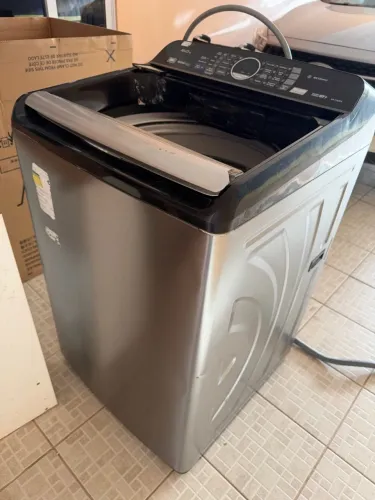 Máquina de Lavar Panasonic 16kg (NA-F160PS) - Funcionando Tudo / Tampa Quebrada