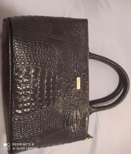 Bolsa via uno original preta quadrada estado novo 