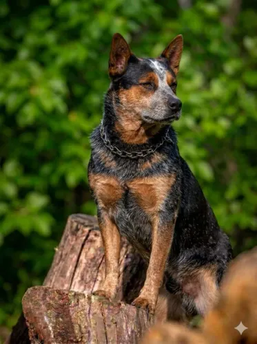 Cobertura reprodutor da raça blue heeler