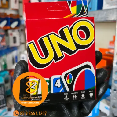 Jogo de Cartas UNO, Baralho com 110 Cartas