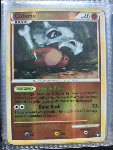 Card pokémon Cubone foil