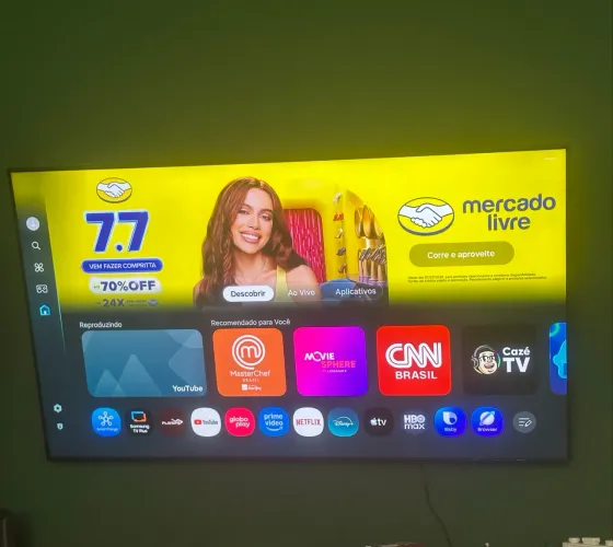 Samsung Smart TV 65? Crystal UHD 4K DU7700 - 1 Ano de Uso - Estado de Nova