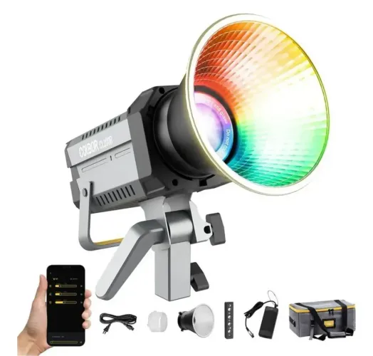 COLBOR CL220R 220W RGB Novo na Caixa - Iluminador LED COB Profissional Bowens