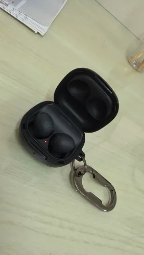 Samsung Galaxy Buds 2 Pro Preto Graphite + Capa de Proteção com Mosquetão de Brinde!