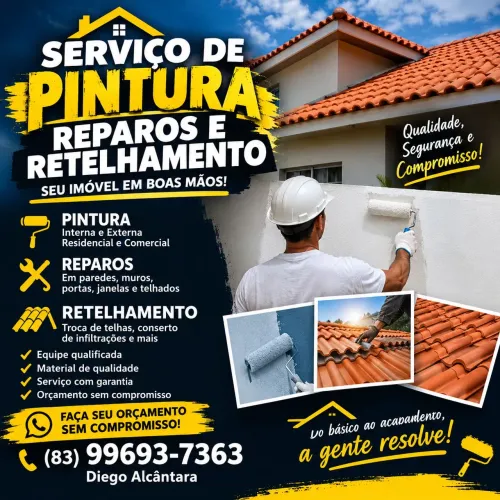 SERVIÇOS DE RETELHAMENTO REPAROS E PINTURAS 