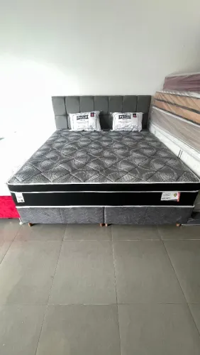 Cama super king de molas ensacadas individualmente 