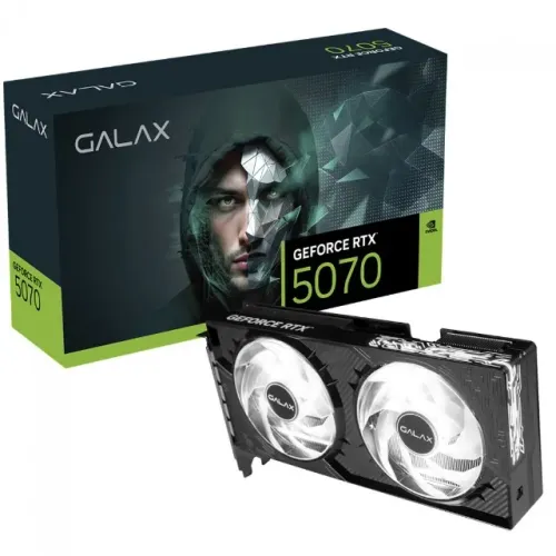 Placa De Vídeo Geforce Ddr7 12Gb/192 Bits Rtx 5070 Galax Click Oc, 2 Fans, Dp, Hdmi, 57Non