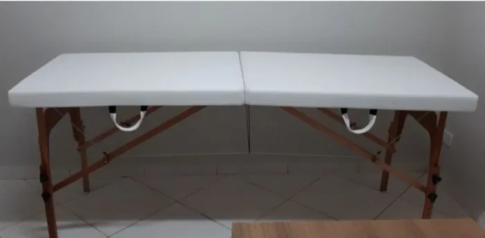 Maca portátil e escada clínica