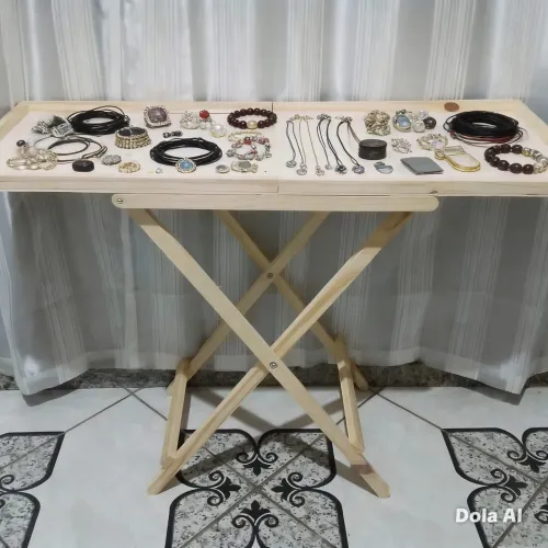 Mesa dobrável para feirantes e expositores multiuso 