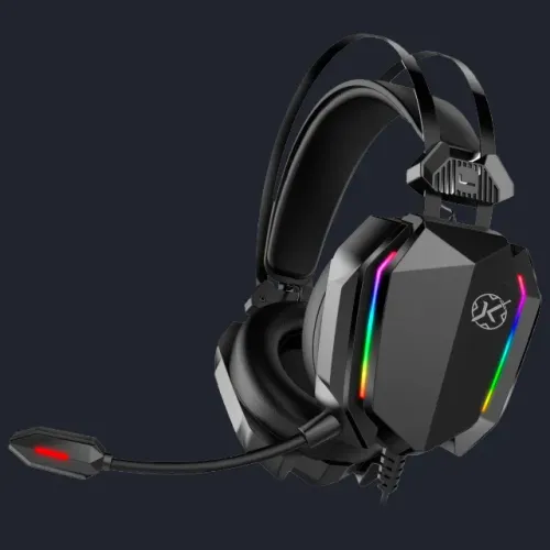 Headset Gamer Kalkan Hugin,RGB Adaptador USB Tipo-C
