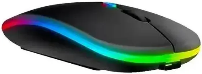 Mouse Sem Fio Recarregável Wireless Led Rgb Ergonômico Novo