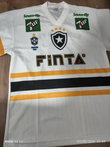 CAMISA DO BOTAFOGO DE TREINO 1996, COM O SELO DE CAMPEÃO BRASILEIRO DE 1995
