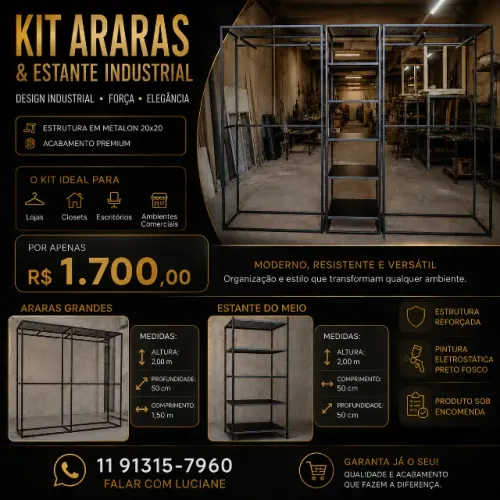 Arara Estilo Industrial