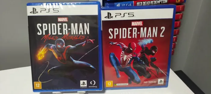 Spider-Man Miles Morales + Spider-Man 2 lacrados playstation 5 