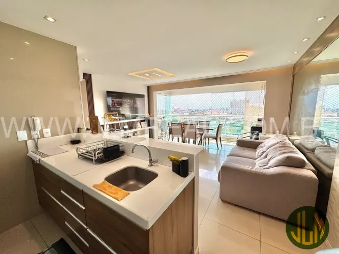 VENDO APARTAMENTO TOTALMENTE MOBILIADO COM 90m², 3 QUARTOS NO BAIRRO DE FÁTIMA - FORTALEZA