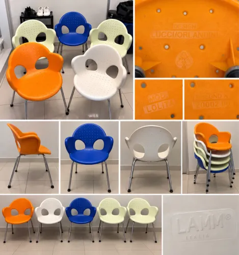 5 Cadeiras Italianas LAMM Lolita | Lucci & Orlandini | Design