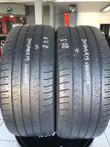 Kit 02 Pneus 245/45r19 Hankook H436 Kinergy Gt 98h (usados) 3/4