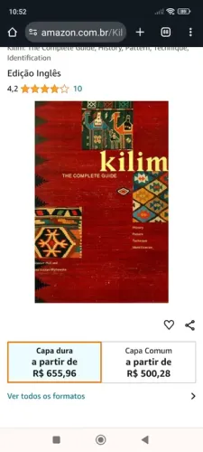 Kilim the complete guide em ótimo estado. Importado.