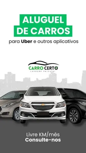 Locação de Carro para Aplicativos