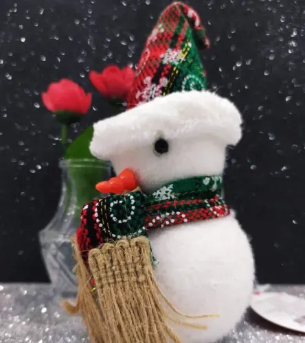 Enfeite Boneco Neve Wf563 Espuma Natal