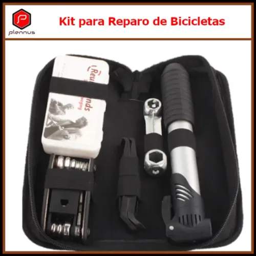 Kit Ferramentas Bike Chaves Bomba de Ar Remendo Reparo Bicicleta Bolsa Quadro z149 