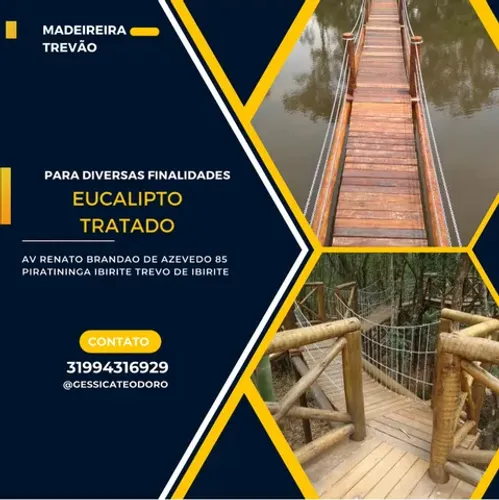 Eucalipto tratado roliço 12 a 14.  Com 2.50