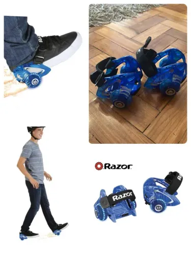 Patins Razor com Rodas de LED - Azul