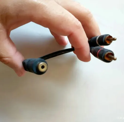 Cabo Y RCA Macho para 1 Fêmea Áudio Estéreo usado