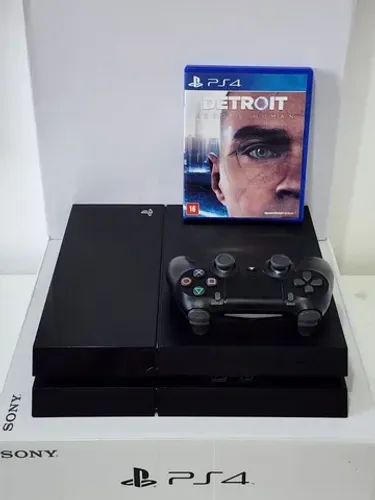 OFERTA - PS4 500GB + Garantia. Temos Loja Física! Brinde -Jogo (DETROID)