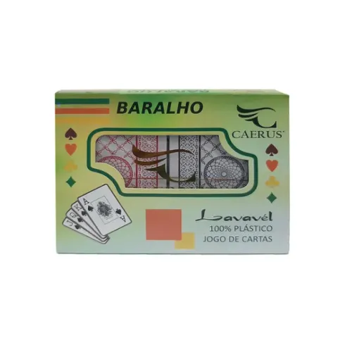 Baralho Cartas Plastico Crs-2730 Caerus