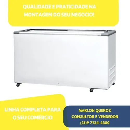 Freezer Tampa de Vidro Fricon 503L Novo