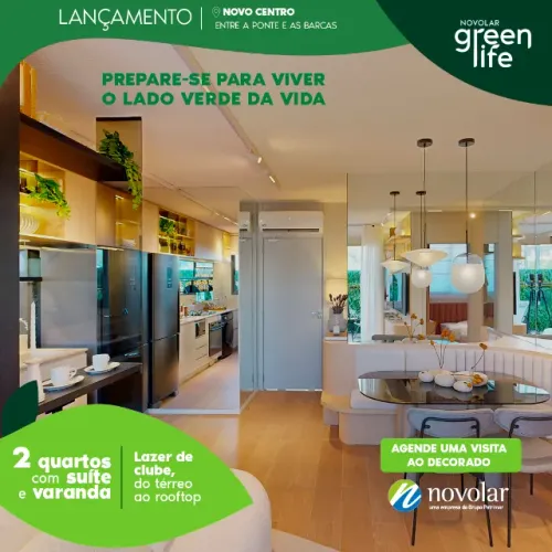 Condomínio Green Life Novo Lar - Apto 2 quartos no Centro de Niterói - Lançamento