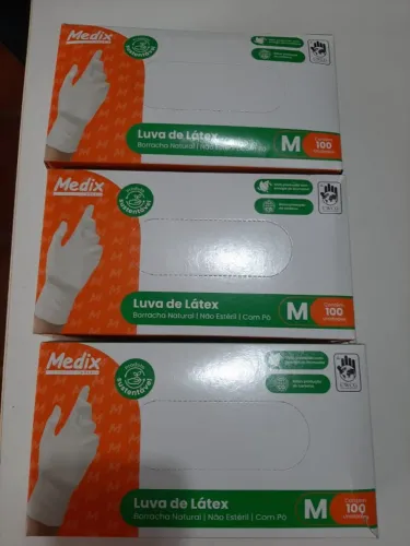 Luvas de Látex - MEDIX - 3 caixas