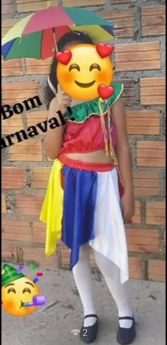 Fantasias infantis para o carnaval. Serve 8 até 10 anos