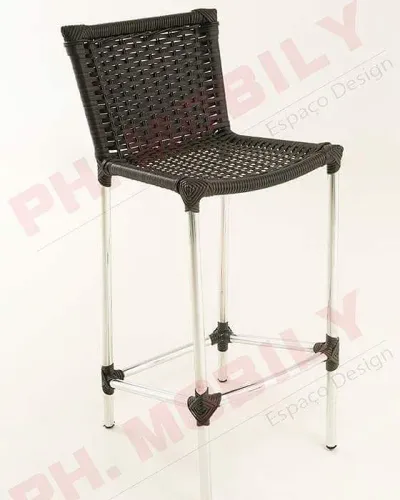 BANQUETA MARINGÁ DE ALUMÍNIO COM FIBRA SINTÉTICA