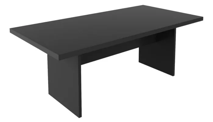 Mesa de Reunião/Escritório Preta 2.00x1.00 - LOJA IKONMIXOFFICE