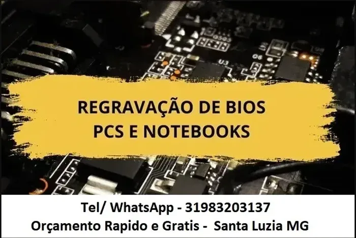Bios computadores e Notebooks - consertos de placas Monitores Etc.