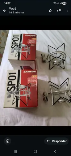 2 shocmoult aranhas para microfone