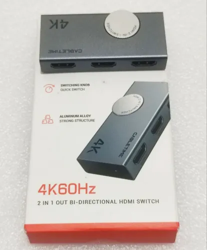 Splitter HDMI  2 em 1 -  2.0  4K 60Hz - Duplicador 2 Entradas ou 1 Saída - R$: 85,00 Cada