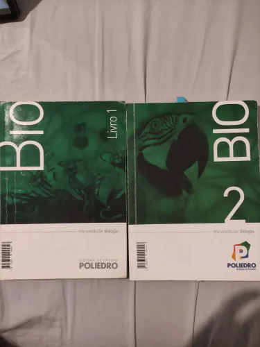 Livros Biologia 1 e 2 - Pré-vestibular - Poliedro