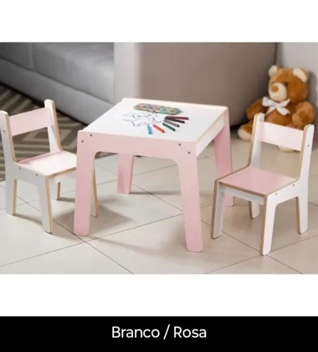 Conjunto Mesa e Cadeiras Infantil