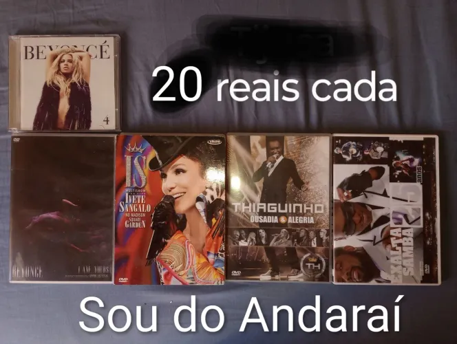 DVDs cd show música pop reggae R&B pagode