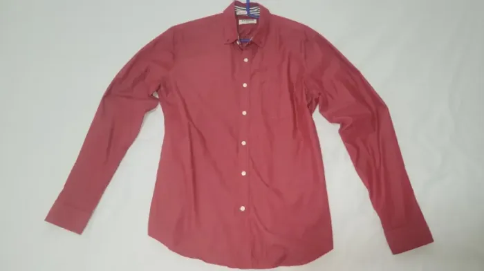 Camisa Manga Longa Masculina Bordô Express Tam M Importada