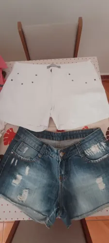 Shorts Jeans e Branco