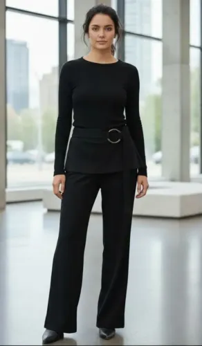 Calça Com Sobreposição Cori 36